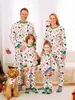 2026 Estilo Novo Europeu e Americano Transfronteiriço Boneco de Neve de Natal Chapéu de Floco de Neve Xadrez Combinação Familiar de Natal Pijama Estampado