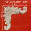 Madera Maciza Tallada Estilo Francés Flor de Esquina Estilo Europeo Panel de Pared de Fondo Tallado en Madera de Dongyang Pieza de Flor Decorativa de Madera Madera