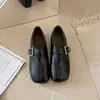 Zapatos de conducción de suela blanda de suela plana retro 2026 zapatos pequeños de cuero Mary Janes zapatos sencillos nuevos de otoño zapatos pequeños de cuero mocasines