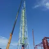 Torre de Refuerzo para Chimenea de Gases Residuales Industriales de 45 metros Torre de Escape Resistente a Altas Temperaturas Marco de Torre Chimenea Torre Chimenea Ingeniería de Protección Ambiental Fábrica Farmacéutica