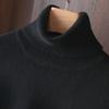 Suéter de Lana de Cuello Alto para Mujer 100% Lana Pura Suéter Tejido Otoño e Invierno Nuevo Suéter Elegante Holgado Base Suéter de Cachemira