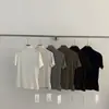 Produto premium Treze Linhas R*S de Guangzhou! Camiseta retro simples versátil de manga curta com gola alta pequena para mulheres, outono 2026