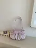 Bolso de Axila de Gran Capacidad Estilo Coreano para Mujer, Bolso Tote Nuevo Plisado 2026, Bolso de Viaje con Estampado de Lunares