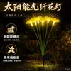 2026 Nova Luz de Flor de Cerejeira Alimentada por Energia Solar Impermeável para Exterior Luz de Chão para Parque Pátio Luz Decorativa Inteligente com Sensor de Luz