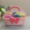 Armazenamento de Desenho Animado de Brinquedo Infantil Caixa de Armazenamento de Lanche de Bebê Caixa de Armazenamento de Mesa Organizar Caixa de Armazenamento Balde de Areia de Praia ao Ar Livre