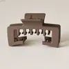 Amazon Monstruo Moda Francesa Textura Mate Simple Clip de Garra Grande Rectangular de Alto Grado para Parte Trasera de la Cabeza para Mujeres