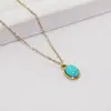 Colar de Aço Titânio Dourado para Mulheres, Não Desbota, Joia de Corrente de Clavícula de Luxo Leve de Nicho, de Alta Qualidade, Versátil, Moderno e Elegante
