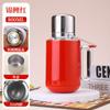 Tetera de Gran Capacidad Acero Inoxidable 316 Termo para Exteriores Olla para Infusión de Té Casera Taza Portátil Espesa de Doble Capa Aislada al Vacío