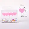 Velas de Aniversário em Formato de Coração Vermelho para Confissão, Pedido, Decoração de Vela para Bolo de Festa Romântica, Atacado Personalizado