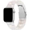 Correa de Reloj de Resina Transparente y Colorida Adecuada para Apple Watch 10 S11 Huawei Fit5 Xiaomi Pulsera de Tres Perlas Imitación Cerámica