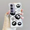 Adequado para Vivoy78 Desenho Animado Moda S19Pro Canto Quatro Anti-Queda Espelho V40Lite Briquette Capa de Celular Iqooz3