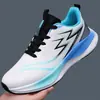 Zapatillas de Correr Rayo Color-Block de Moda, Malla Flyknit, Ligeras, Amortiguadoras, Zapatos Deportivos para Estudiantes, Venta al por Mayor y Dropshipping