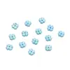 Mini Flor Pequena Pétalas de Trevo de Quatro Folhas 7mm Plástico Pérola de Imitação Flor Material para Brincos Pulseira Joias Feito à Mão