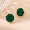Pendientes de acrílico redondos geométricos simples de estilo europeo y americano para mujer, pendientes transfronterizos de temperamento elegante y moderno, venta al por mayor