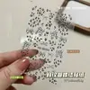 Pegatinas para Uñas Estampado de Leopardo Lazo en Relieve Tridimensional Lazo de Leopardo Maillard Pegatinas para Uñas Accesorios para Uñas