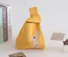 Conjunto Completo de Bolsas de Tricô Espessas de Lembrança, Sacolas de Presente Portáteis, Bolsas de Lembrança, Bolsas de Tricô com Flor de Tulipa