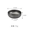 Juego de Vajilla de Acero Inoxidable Estilo Retro Cuencos Coreanos Antiguos para Arroz, Palillos, Cucharas, Platos Rectangulares, Platos para Condimentos, Vasos para Agua