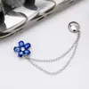 Cadena de Corazón con Pedrería Hebilla Magnética para Pantalones para Evitar que Arrastren, Hebilla Linda para Fijar Puños, Ajustable y Acortable