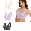 Conjunto de 3 Piezas Transfronterizo Talla Grande Sin Alambres Chaleco de Encaje Ropa Interior Delgado Recoge Lado Pecho Push-Up Sujetador Ajustable Fabricante