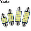 Luz de techo brillante para coche Yade LED de doble punta 3030SMD luz de compartimento luz de lectura luz de maletero bombilla de luz de matrícula