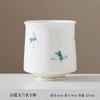 Taza de Té de Porcelana de Jade Blanco Pintada a Mano para Uso Doméstico, Taza de Té de Cerámica Individual de Alta Gama, Taza Especial para Maestro