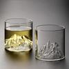 Ventas al por mayor de Tazas Glass Mountain View, Tazas Xizang Mountain, Vasos de Whisky, Vasos de Agua Domésticos de Alto Borosilicato, Vasos Creativos Resistentes a Altas Temperaturas