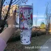 Nova Caneca Térmica de Aço Inoxidável de Camada Dupla, Fofa, Criativa e Colorida, com Grande Capacidade de 40oz, Isolada a Vácuo para Frio e Calor, para Uso no Carro