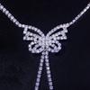 Collar de Mariposa con Pedrería de Nuevos Productos Transfronterizos para Mujer Sexy Personalizado con Borla Colgante Joyería Europea y Americana