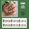 WM-176INS unhas postiças floridas primavera e verão ladybug floral pastoral fresco comércio exterior usar unha atacado