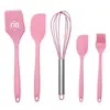 Conjunto de 5 peças de utensílios de silicone para assar em alta temperatura