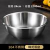 Tazón Engrosado de Acero Inoxidable 316 Transfronterizo para Uso Doméstico, Horneado, Batir Huevos, Amasar Masa, Ensalada, Sopa y Cocina