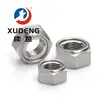 Acero Inoxidable 304 Din985 Tuerca Hexagonal Antiaflojamiento A2-70 Resistencia Tuerca de Acero Inoxidable Lavada en Blanco