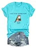 Esta é a minha camiseta casual de algodão colorida de manga curta para mulheres, para observação de pássaros, Amazon eBay site independente, moda divertida