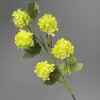 Bolas de Neve Artificiais Flor Única Haste Cruzada Adereços para Fotografia de Casamento Flor de Seda Fábrica Flor Bola de Neve Artificial Cores Múltiplas Disponíveis