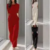 Comercio Exterior Transfronterizo Moda Femenina Nueva Elegante Europea y Americana Mono de Verano de Color Sólido Adelgazante