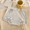 Populares Pantalones Cortos Tipo Boxer para Mujer Grado 10A Sin Costuras con Refuerzo de Algodón Extendido, Cintura Media, Transpirables, Ligeros, Tela de Seda de Hielo Enfriadora