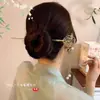 Nuevo Pasador de Flor de Durazno con Borla Estilo Chino, Pasador para Recogido, Pasador Tradicional para Qipao y Hanfu, Nuevo Pasador Antiguo Estilo Chino, Transfronterizo
