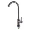 Torneira de Cozinha Rotativa Universal de Aço Inoxidável Cinza Chumbo para Pia de Água Fria Única / Bacia de Legumes - Fornecimento Direto da Fábrica