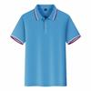 Nueva camisa polo de manga corta con solapa de alta gama, ropa de trabajo con logotipo bordado, camisa publicitaria personalizada, camiseta de equipo, camiseta cultural