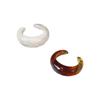 Aretes Coreanos Dongdaemun Estilo Minimalista Versátil Pequeño Patrón en Forma de C Resina Puño para la Oreja para Mujer