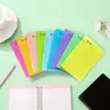 Notas adhesivas transfronterizas para estudiantes, papel fluorescente reutilizable, bloc de notas para planificador, cuaderno rayado multicolor, pegatinas de índice