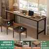 Mueble Mesa Larga Estrecha Contra la Pared, Escritorio Rectangular Simple, Mesa Doble de Estudio, Escritorio de Computadora para Uso Doméstico