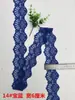 No. 93 Accesorios de Ropa DIY en Borgoña, Café, Gris, Azul Real, Morado, Negro y Blanco Borde de Encaje Elástico, Ancho 5 cm