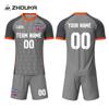Uniforme de Fútbol Transfronterizo Traje Personalizado para Niños Verano Deportes al Aire Libre Fútbol Manga Corta Secado Rápido Transpirable Jersey de Fútbol