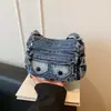 2026 Nueva Moda Viaje Multicapa Mezclilla Bolso para Mujer Gran Capacidad Versátil Viaje Diario Ligero Bolso de Hombro Cruzado