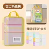 Bolsa de arquivo vertical em L espessa para a temporada de volta às aulas para classificação por matéria, bolsa de mão para documentos de material de estudo do aluno