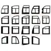 Vehículos Eléctricos de Tres y Cuatro Ruedas Semi-Cerrados y Totalmente Cerrados con Parabrisas Delantero y Trasero, Vidrio Templado, Puertas y Ventanas Laterales Triangulares, de Forma Especial