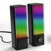 Nuevo Modelo Privado Pantalla Completa Luminoso Barra de Sonido Altavoz de Computadora Magnético de Alta Calidad Fabricante de Fuente de Audio Bluetooth