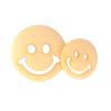 Botones de plástico redondos de dos ojos con caritas sonrientes de dibujos animados, accesorios DIY hechos a mano, venta al por mayor en stock, accesorios de ropa