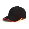 Gorra luminosa LED gorra de running luminosa de algodón puro con visera protección solar para exteriores gorra de béisbol para alpinismo a prueba de sol LOGO